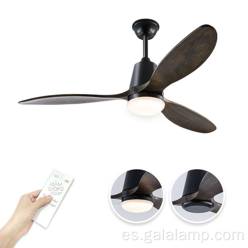 Ventilador de techo profesional con luz y control remoto